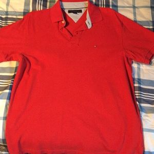 Red Tommy Hilfiger shirt